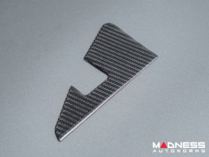 Alfa Romeo Giulia Center Console Cover Trim - Carbon FIber - Flexible / Self Adhesive 